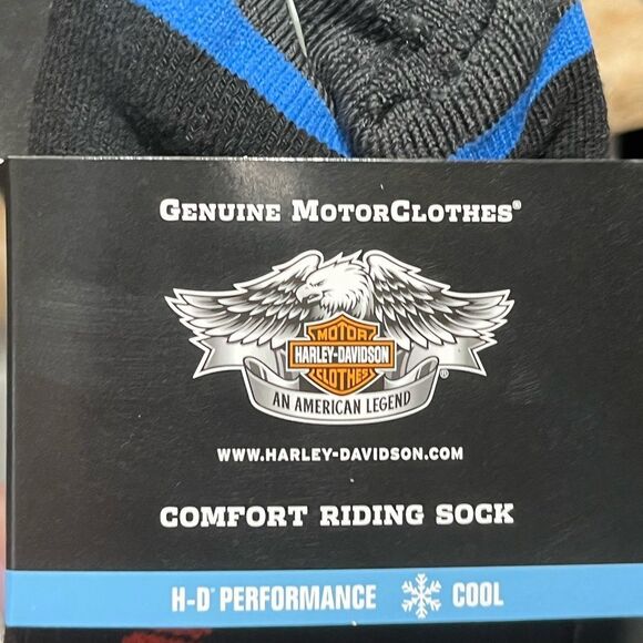 Harley-Davidson Black Athletic Socks, Size L, NWT - Picture 6 of 6
